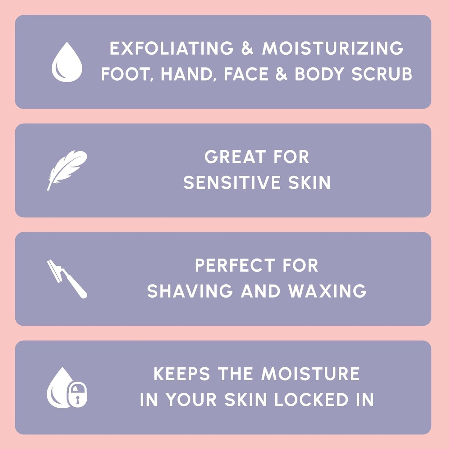 Himalayan Salt Body Scrub - Moisturizing and Exfoliating Body, Face, Hand, Foot Scrub - Fights Stretch Marks, Fine Lines, Wrinkles - Great Gifts for Women & Men - 10 Oz