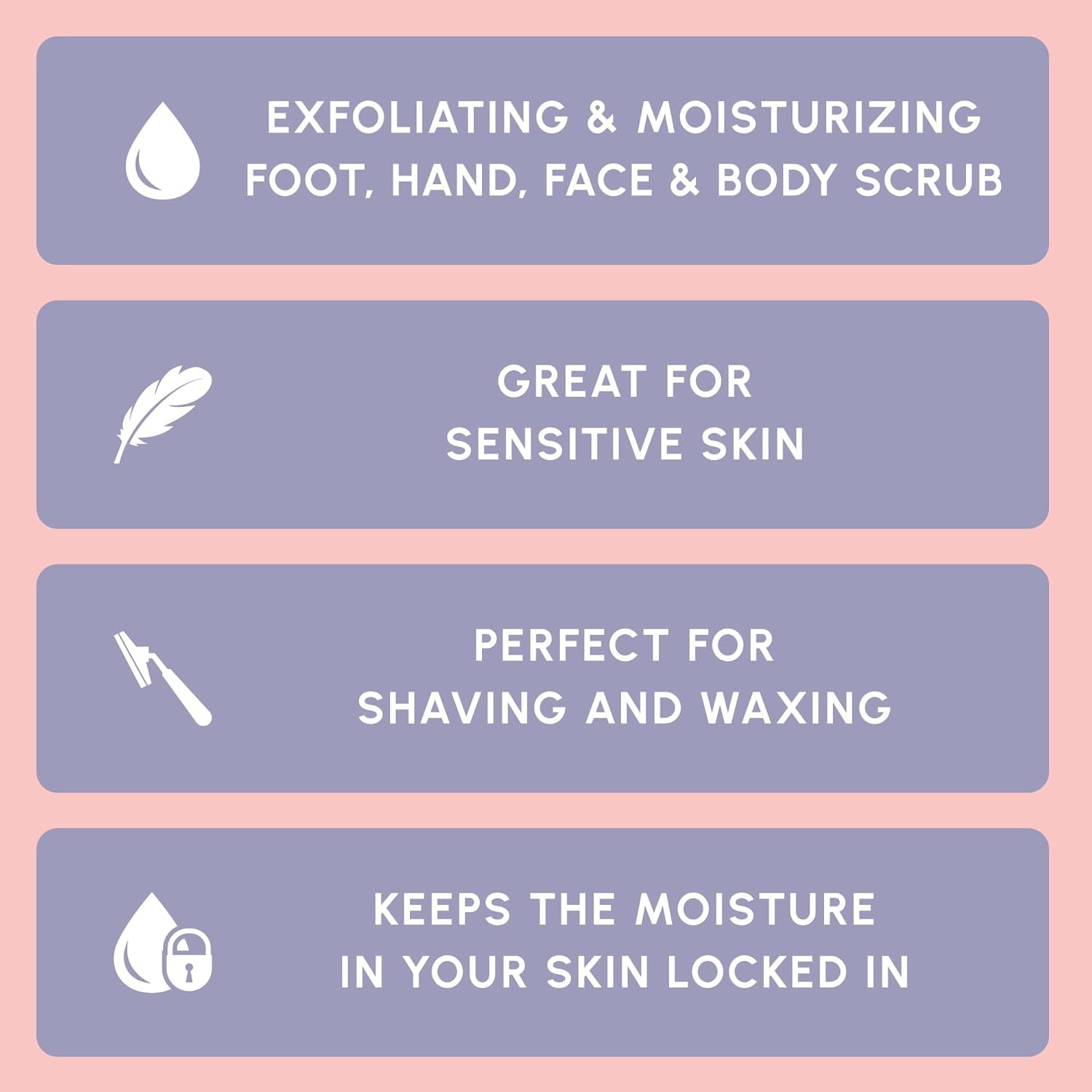 Himalayan Salt Body Scrub - Moisturizing and Exfoliating Body, Face, Hand, Foot Scrub - Fights Stretch Marks, Fine Lines, Wrinkles - Great Gifts for Women & Men - 10 Oz