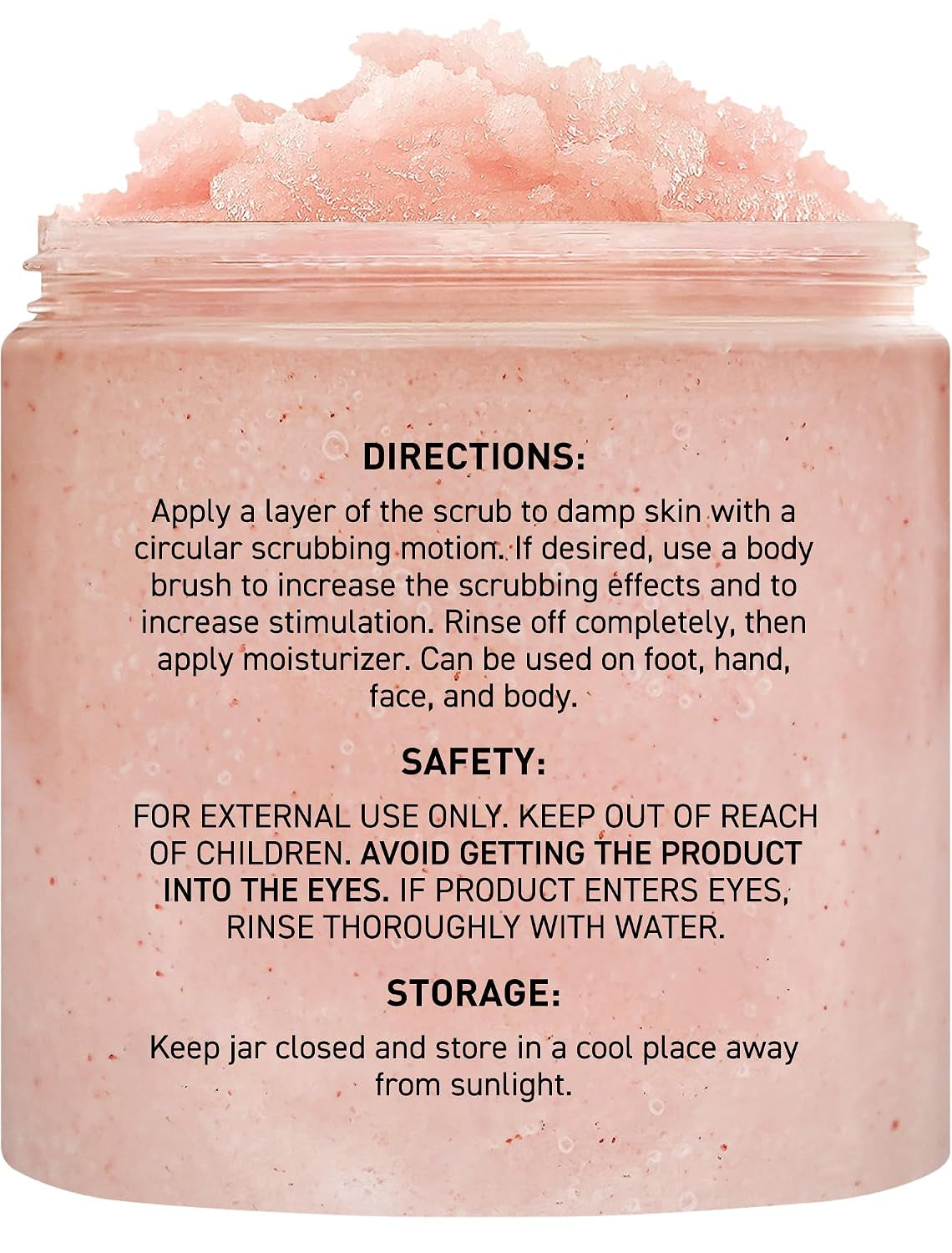 Himalayan Salt Body Scrub - Moisturizing and Exfoliating Body, Face, Hand, Foot Scrub - Fights Stretch Marks, Fine Lines, Wrinkles - Great Gifts for Women & Men - 10 Oz